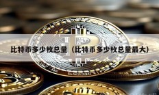 比特幣多少枚總量（比特幣多少枚總量最大）