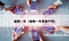 逾期一年（逾期一年算黑戶嗎）