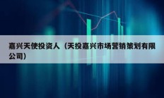 嘉興天使投資人（天投嘉興市場營銷策劃有限公司）