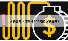 小額逾期（信用卡100元的小額逾期）