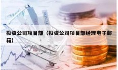 投資公司項目部（投資公司項目部經(jīng)理電子郵箱）