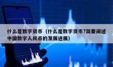 什么是數字貨幣（什么是數字貨幣?簡要闡述中國數字人民幣的發展進展）