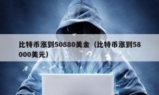 比特幣漲到50880美金（比特幣漲到58000美元）