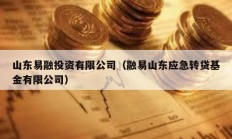 山東易融投資有限公司（融易山東應急轉貸基金有限公司）