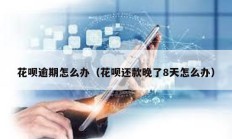 花唄逾期怎么辦（花唄還款晚了8天怎么辦）