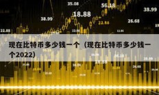 現在比特幣多少錢一個（現在比特幣多少錢一個2022）