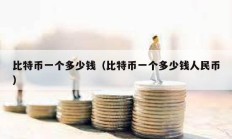 比特幣一個多少錢（比特幣一個多少錢人民幣）