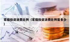 家庭投資消費比例（家庭投資消費比例是多少）