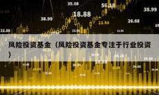 風(fēng)險投資基金（風(fēng)險投資基金專注于行業(yè)投資）