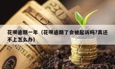 花唄逾期一年（花唄逾期了會被起訴嗎?真還不上怎么辦）