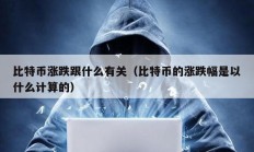 比特幣漲跌跟什么有關(guān)（比特幣的漲跌幅是以什么計算的）