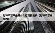 比特幣漲跌是受什么原因控制的（比特幣漲幅原因）