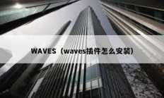 WAVES（waves插件怎么安裝）