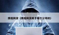 攜程網貸（攜程網貸屬于哪個公司的）