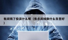 有閑錢了投資什么呢（有點閑錢做什么生意好）