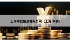 上海中歐投資有限公司（上海 中歐）