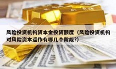 風險投資機構資本金投資額度（風險投資機構對風險資本運作有哪幾個階段?）