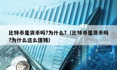 比特幣是貨幣嗎?為什么?（比特幣是貨幣嗎?為什么這么值錢）