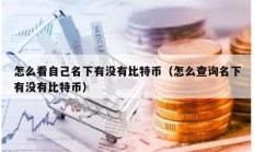 怎么看自己名下有沒有比特幣（怎么查詢名下有沒有比特幣）