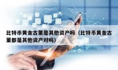 比特幣黃金古董是其他資產嗎（比特幣黃金古董都是其他資產對嗎）