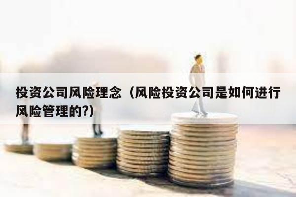 投資公司風險理念(風險投資公司是如何進行風險管理的?)