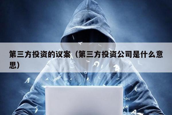 第三方投資的議案(第三方投資公司是什么意思)