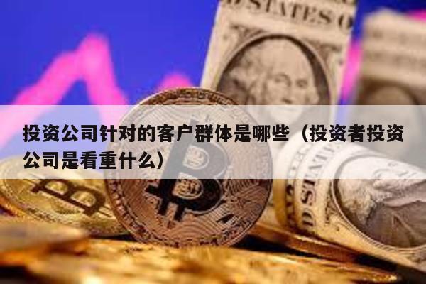 投資公司針對的客戶群體是哪些(投資者投資公司是看重什么)