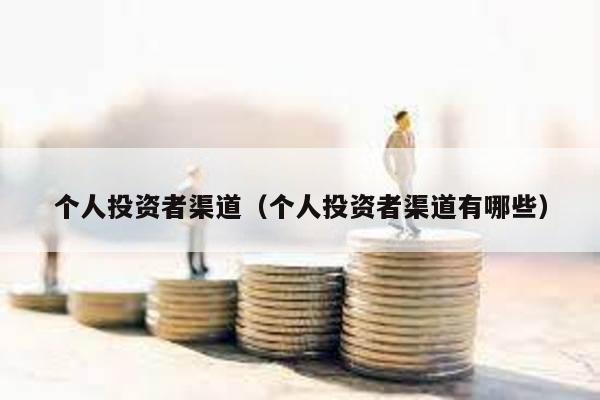 個人投資者渠道(個人投資者渠道有哪些)