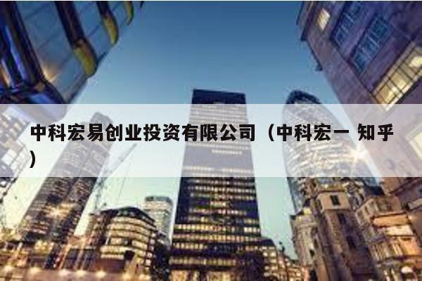 中科宏易創(chuàng)業(yè)投資有限公司(中科宏一 知乎)