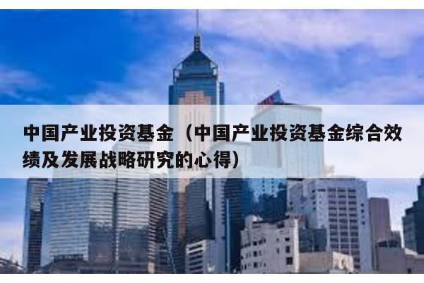 中國產(chǎn)業(yè)投資基金(中國產(chǎn)業(yè)投資基金綜合效績及發(fā)展戰(zhàn)略研究的心得)