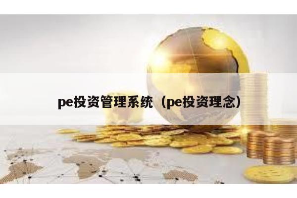 pe投資管理系統(tǒng)(pe投資理念)