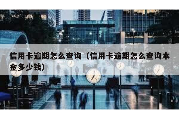 信用卡逾期怎么查詢(信用卡逾期怎么查詢本金多少錢)
