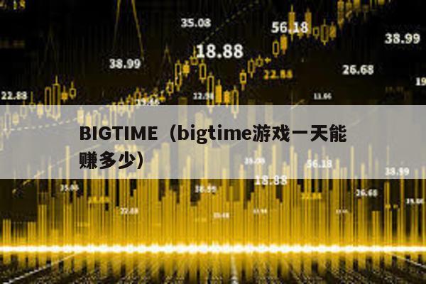 BIGTIME(bigtime游戲一天能賺多少)