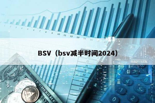 BSV(bsv減半時(shí)間2024)