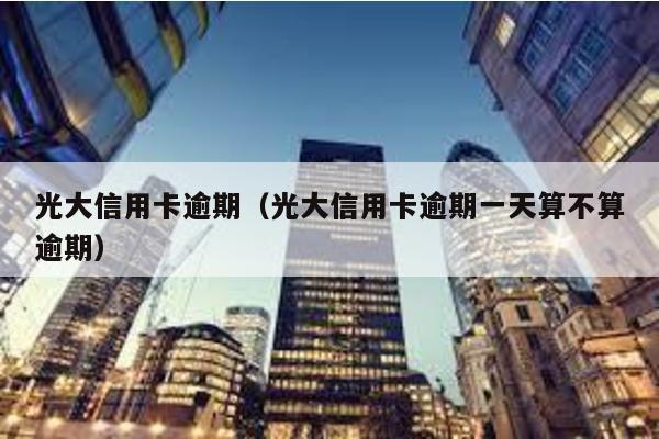 光大信用卡逾期(光大信用卡逾期一天算不算逾期)
