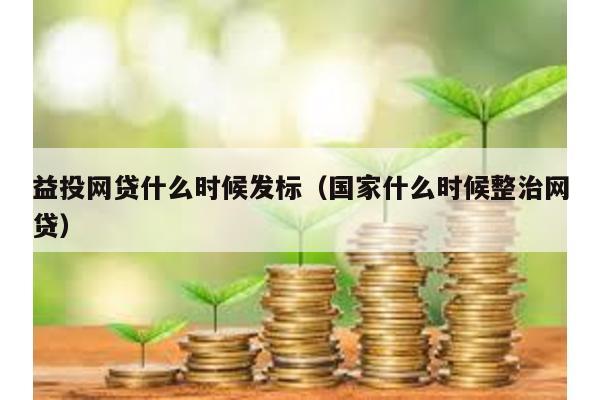 益投網貸什么時候發標(國家什么時候整治網貸)