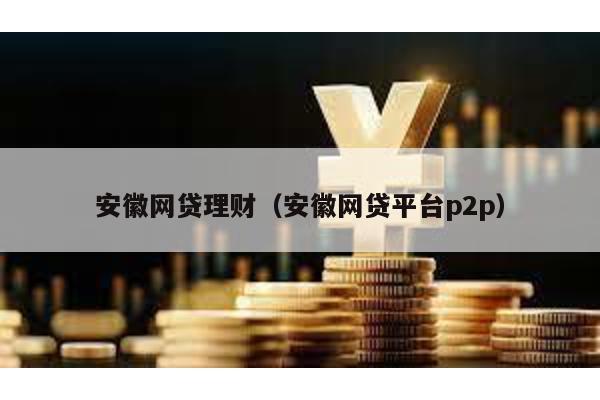 安徽網(wǎng)貸理財(安徽網(wǎng)貸平臺p2p)
