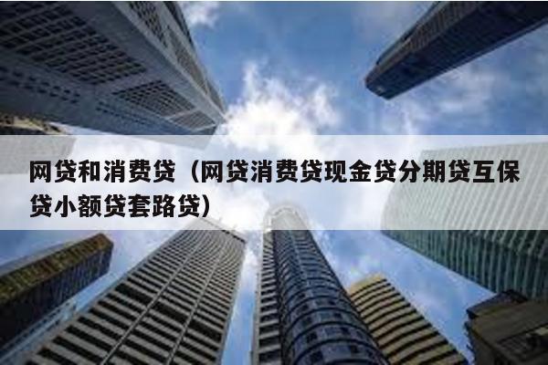 網(wǎng)貸和消費(fèi)貸(網(wǎng)貸消費(fèi)貸現(xiàn)金貸分期貸互保貸小額貸套路貸)