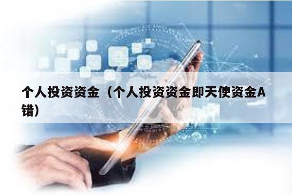 個人投資資金(個人投資資金即天使資金A 錯)