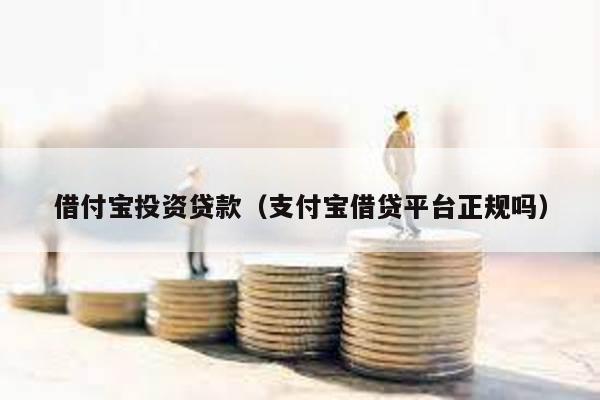 借付寶投資貸款(支付寶借貸平臺(tái)正規(guī)嗎)