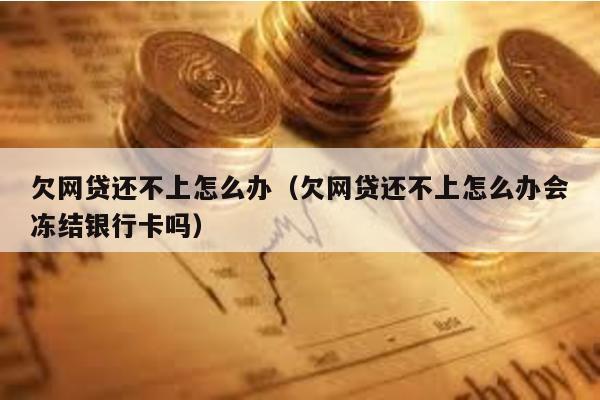 欠網貸還不上怎么辦(欠網貸還不上怎么辦會凍結銀行卡嗎)